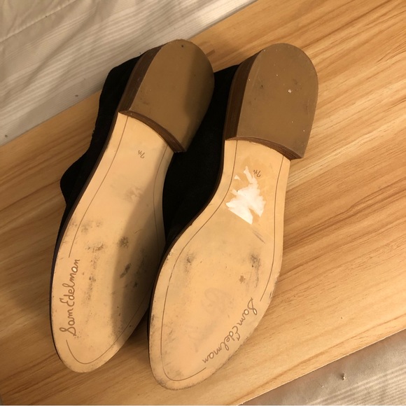 Sam Edelman Black Suede Booties Pacey Sz 7.5 - Picture 4 of 5